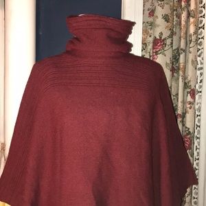 Adrienne Vittadini Turtleneck Poncho Sweater